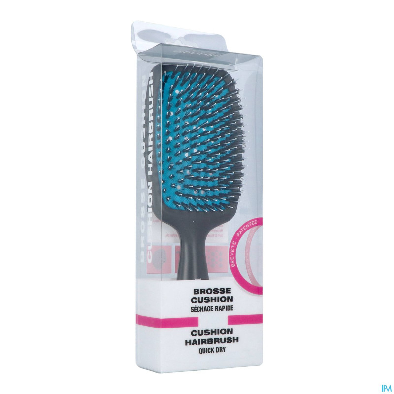 Brosse rectangulaire cushion bleu s/boite asie
