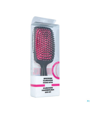 Brosse rectangulaire cushion rose s/boite asie