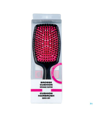 Brosse rectangulaire cushion rose s/boite asie