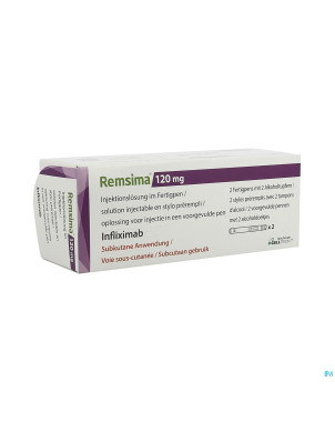 Remsima 120mg sol inj stylo prer. 2 + 2 alc pad