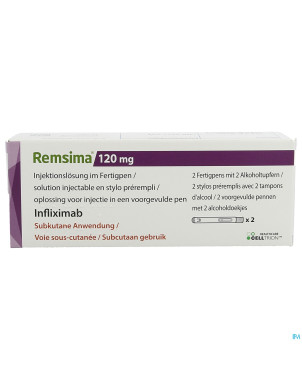 Remsima 120mg sol inj stylo prer. 2 + 2 alc pad