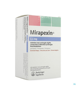 Mirapexin 2,10mg abacus liber.prolongee comp 100