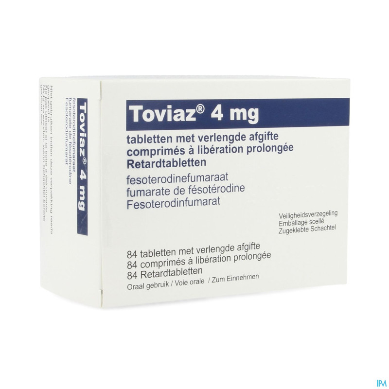 Toviaz  4mg abacus liber.prolongee comp  84