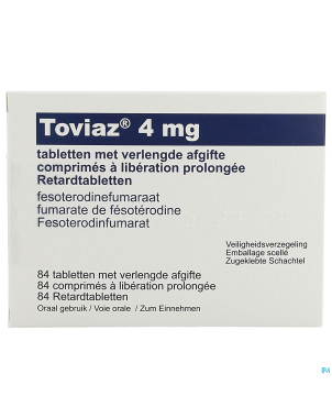 Toviaz  4mg abacus liber.prolongee comp  84