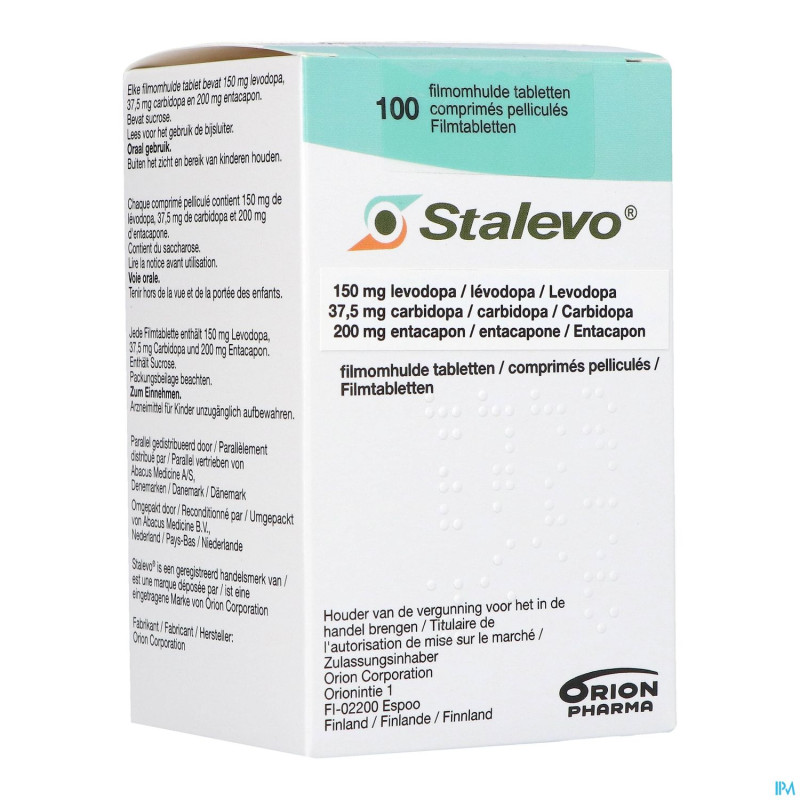 Stalevo 150mg/37,5mg/200mg abacus comp pell  100