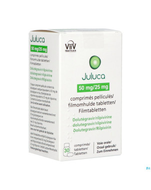 Juluca 50mg/25mg orifarm comp pell  30