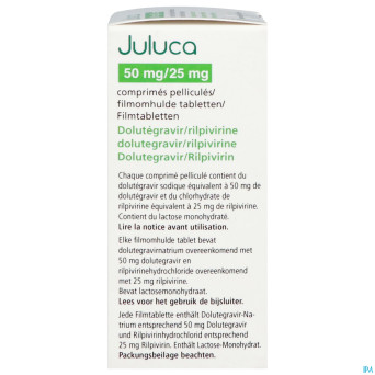 Juluca 50mg/25mg orifarm comp pell  30
