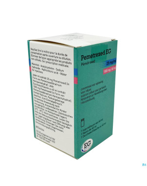 Pemetrexed sandoz 25mg/ml sol fl 1 1000mg/40ml