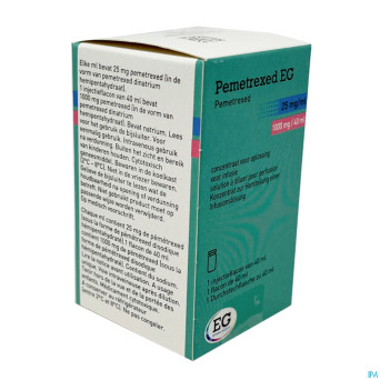Pemetrexed sandoz 25mg/ml sol fl 1 1000mg/40ml