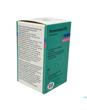 Pemetrexed sandoz 25mg/ml sol fl 1 1000mg/40ml