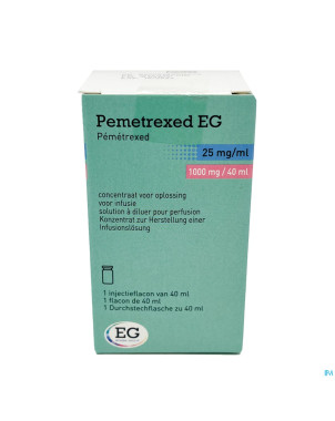 Pemetrexed sandoz 25mg/ml sol fl 1 1000mg/40ml
