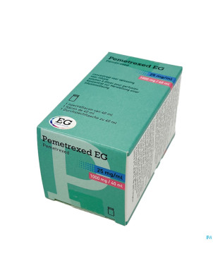 Pemetrexed sandoz 25mg/ml sol fl 1 1000mg/40ml