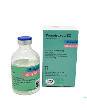 Pemetrexed sandoz 25mg/ml sol fl 1 1000mg/40ml