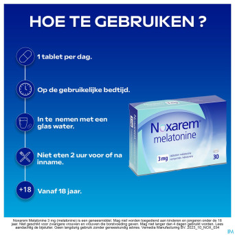 Noxarem melatonine  3mg comp  30