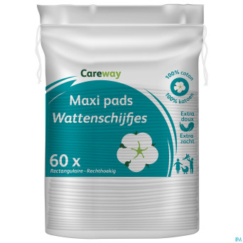 Careway maxi pads 100% coton    60