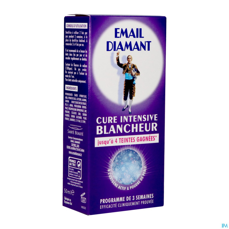 Email diamant dentifrice cure intens.blancheur75ml