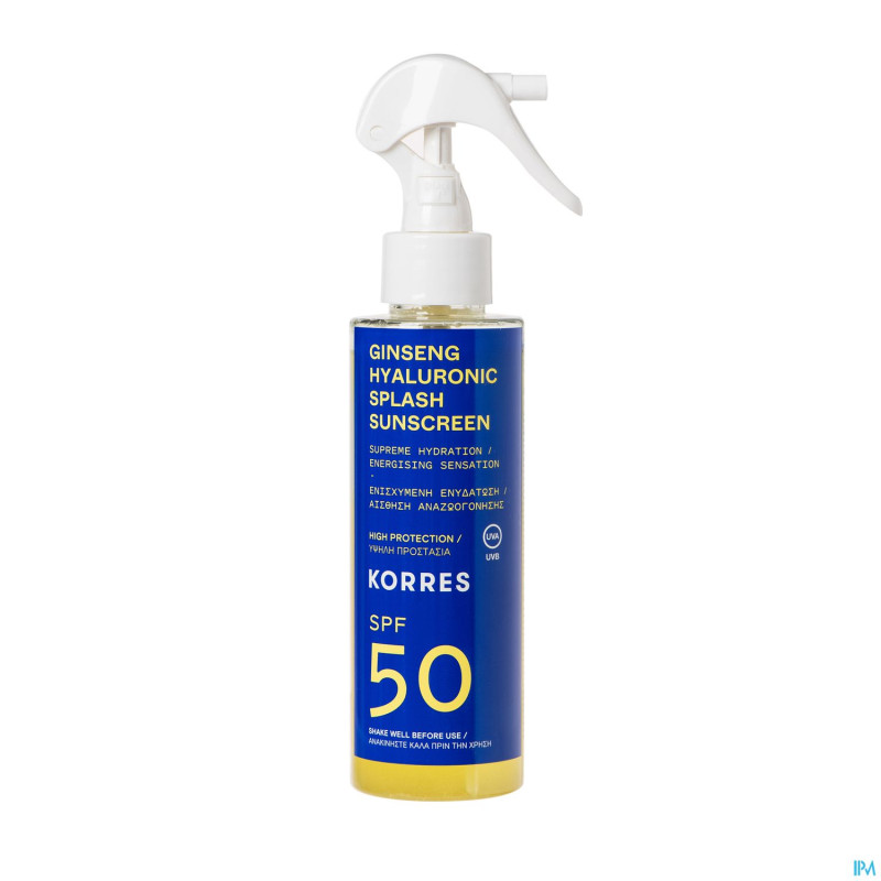 Korres ks ginseng hyal. sol ip50 vis.&corps 150ml