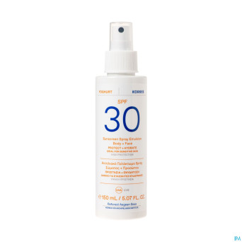 Korres ks spray sol yogourt em.ip30 vis&corp 150ml
