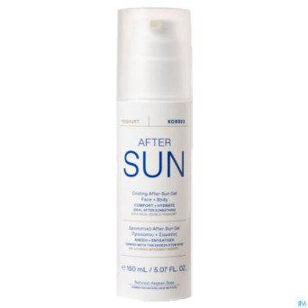 Korres ks apres soleil yogourt cooling gel   150ml