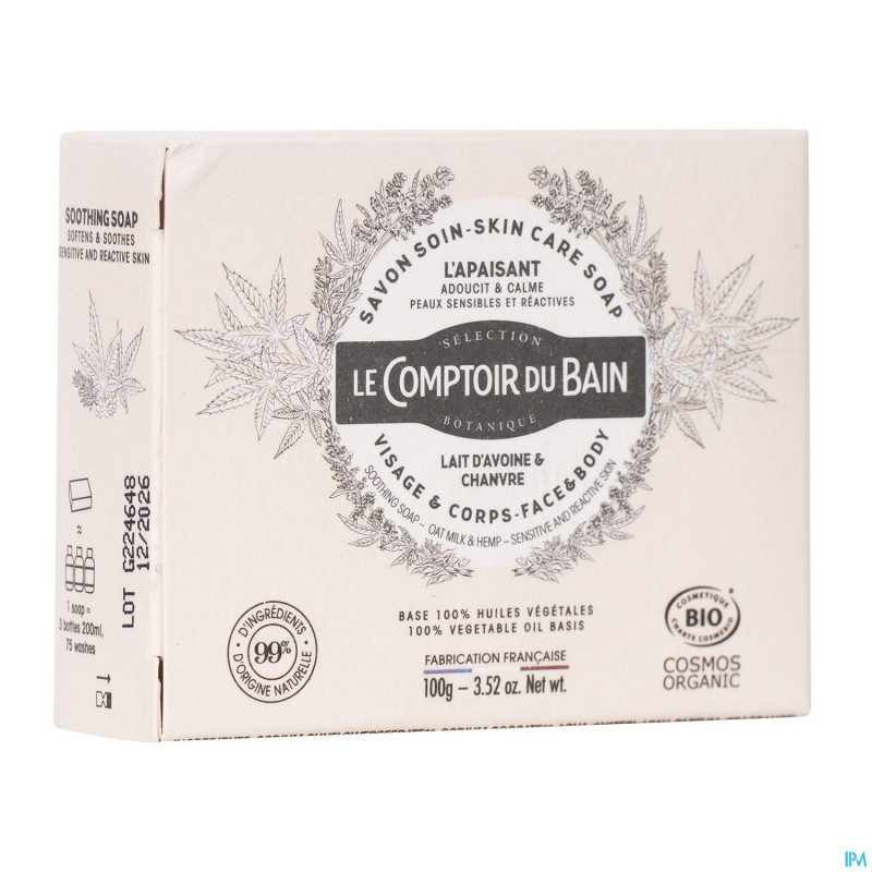 Le comptoir du bain savon solide apaisant    100g