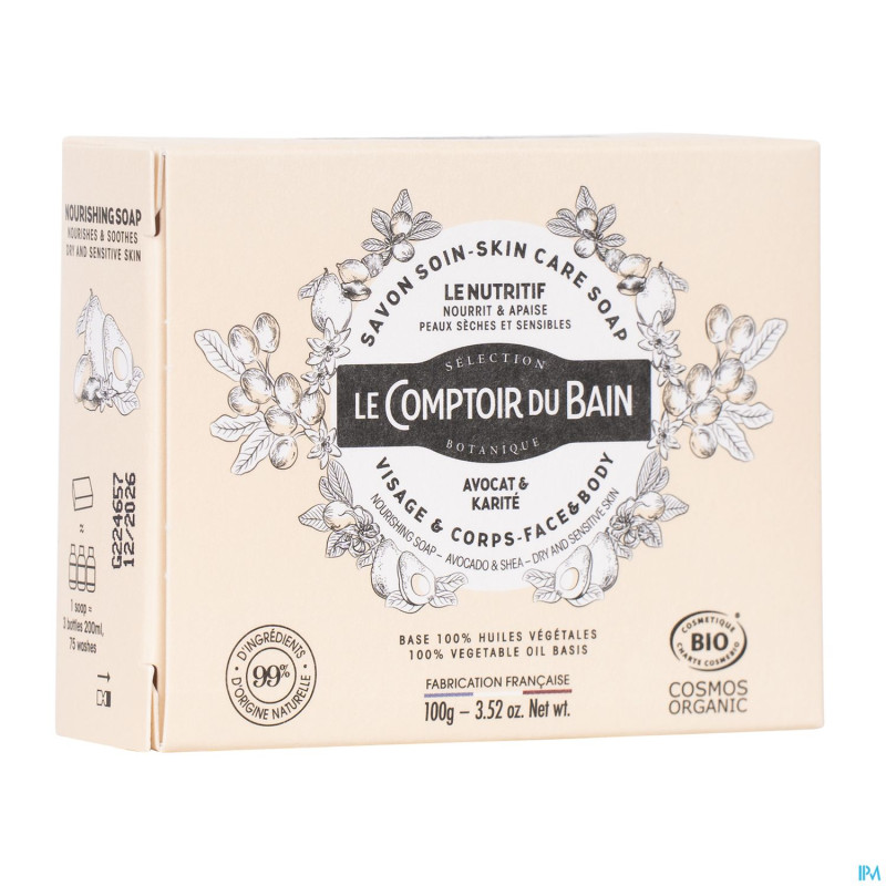 Le comptoir du bain savon solide nutritif    100g