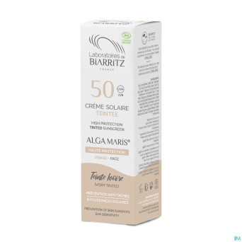 Algamaris creme sol visage teintee ip50 ivoire50ml