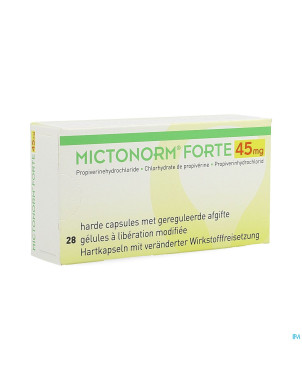 Mictonorm forte 45mg liberation modifiee   caps 28