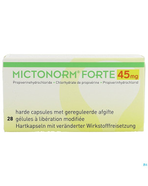 Mictonorm forte 45mg liberation modifiee   caps 28