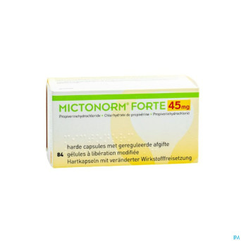 Mictonorm forte 45mg liberation modifiee   caps 84