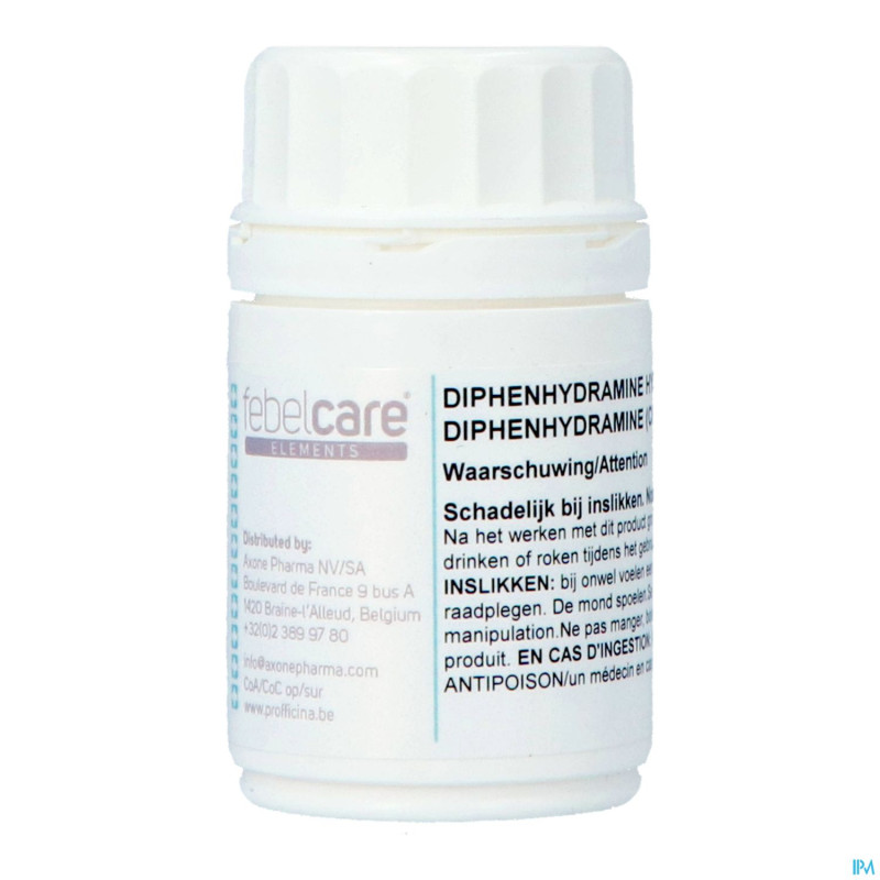 Diphenhydramine hcl 100g febelcare