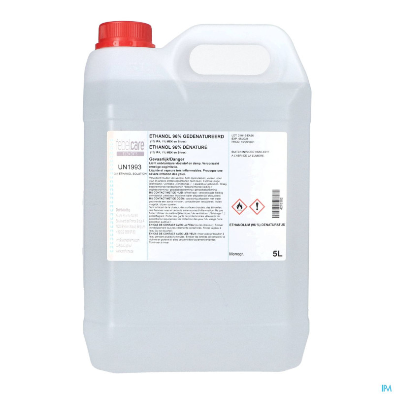 Ethanol 96% denat ipa+mek+bit    5l febelcare