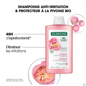 Klorane capil. sh pivoine bio 400ml