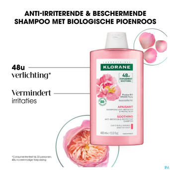 Klorane capil. sh pivoine bio 400ml