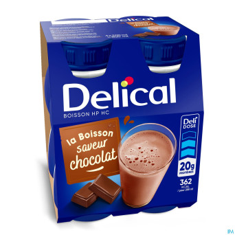 Delical hphc 360 chocolat   4x200ml