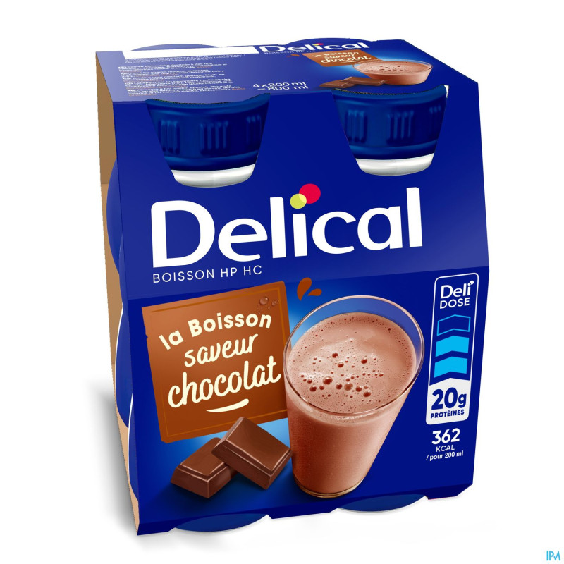 Delical hphc 360 chocolat   4x200ml