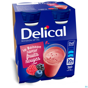 Delical hphc 360 fruits rouges    4x200ml