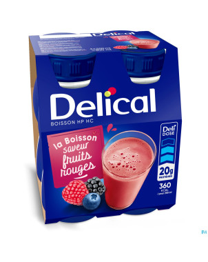 Delical hphc 360 fruits rouges    4x200ml