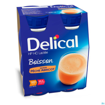 Delical hphc 360 peche-abricot    4x200ml