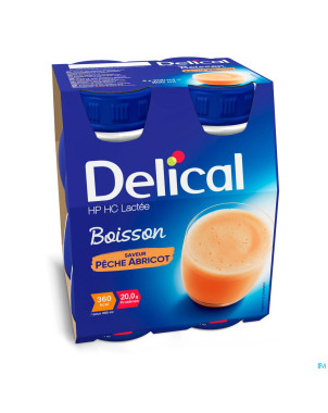 Delical hphc 360 peche-abricot    4x200ml