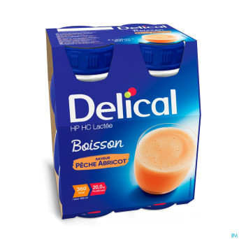 Delical hphc 360 peche-abricot    4x200ml