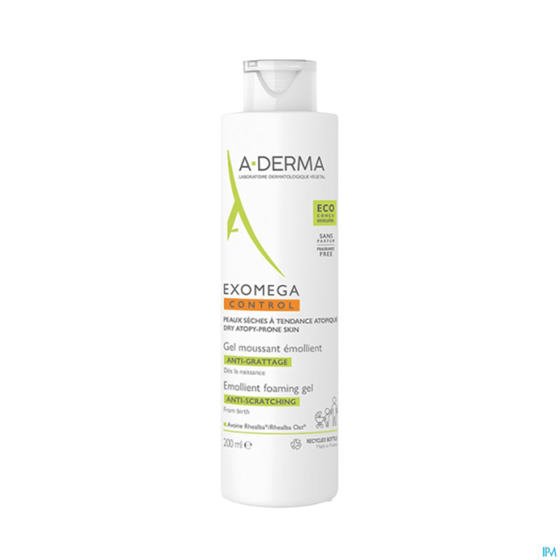 Aderma exomega control gel moussant emolient 200ml