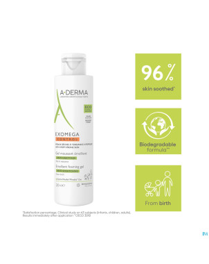 Aderma exomega control gel moussant emolient 200ml