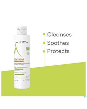 Aderma exomega control gel moussant emolient 200ml