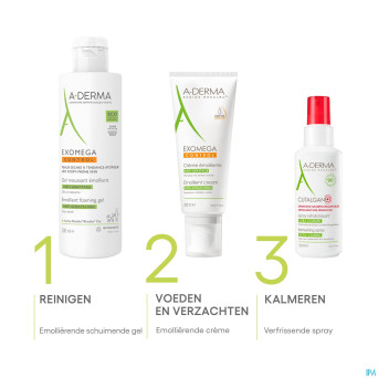 Aderma exomega control gel moussant emolient 200ml