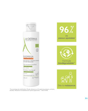 Aderma exomega control gel moussant emolient 200ml