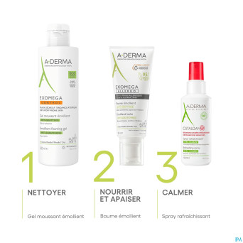Aderma exomega control gel moussant emolient 200ml