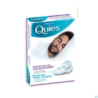 Quies a/ronflement gouttiere buccale