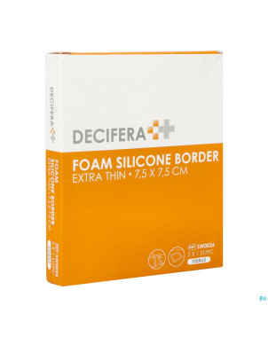 Decifera foam silicone border extra thin 7,5x7,5cm