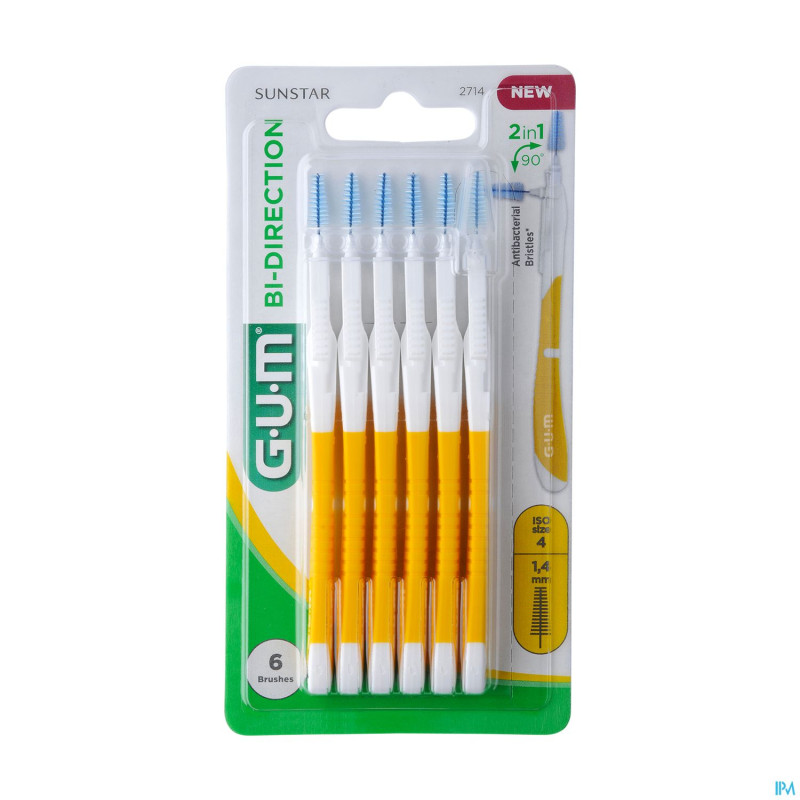 Gum bi direction brossette interdentair 1,4mm 2714