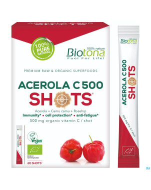 Biotona acerola c 500 shot    sach 20x2,2g